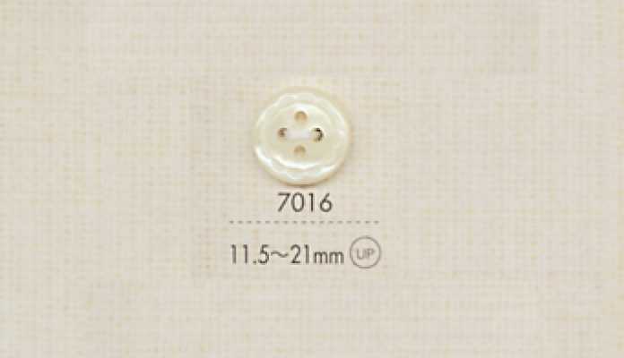 7016 DAIYA BUTTONS زر بوليستر بأربع ثقوب بنمط موجي
