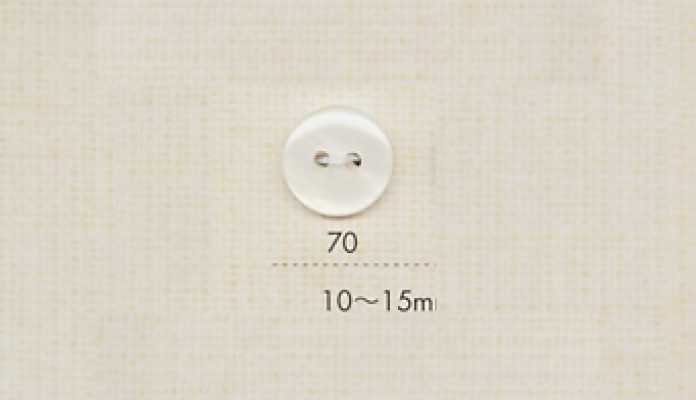 70 DAIYA BUTTONS زر بوليستر مسطح بمظهر الصدف بفتحتين