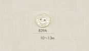 839A DAIYA BUTTONS زر بوليستر بمظهر الصدفة بفتحتين (نمط زهري)