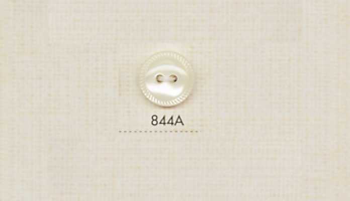 844A DAIYA BUTTONS زر بوليستر بمظهر الصدف ذو فتحتين