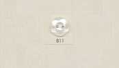811 DAIYA BUTTONS زر بوليستر بمظهر صدفي بفتحتين (زهرة ثلاثية الأبعاد)