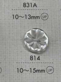 814 DAIYA BUTTONS زر بوليستر بمظهر الصدف ذو فتحتين (زهرة ثلاثية الأبعاد)[Buttons] DAIYA BUTTON صور إضافية