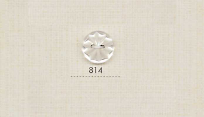 814 DAIYA BUTTONS زر بوليستر بمظهر الصدف ذو فتحتين (زهرة ثلاثية الأبعاد)