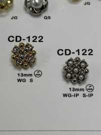 CD122 زر باجيو مرصع بأحجار الراين[أزرار] DAIYA BUTTON صور إضافية