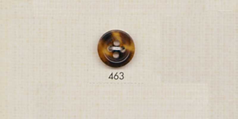 463 DAIYA BUTTONS زر بوليستر بنمط الجاموس رباعي الثقوب (بني)