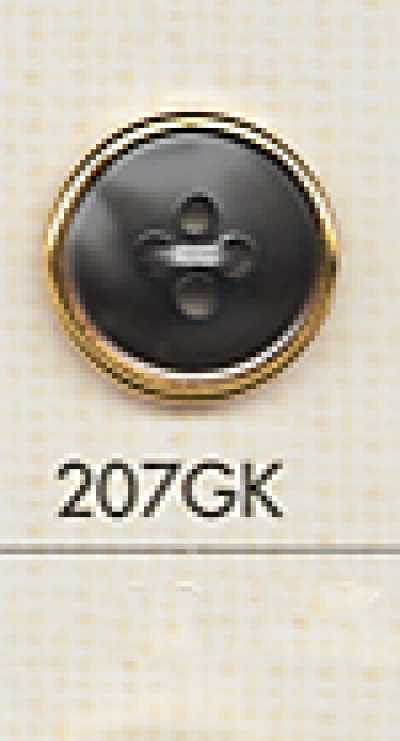 207GK زر قميص بلاستيكي بسيط ذو 4 ثقوب