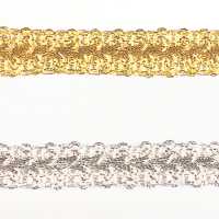 113-1086 ضفيرة لاميه معدنية حوالي 10 مم[Ribbons, Tapes, And Cords] DARIN صور إضافية