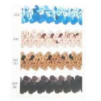 113-225-2 جديلة مطاطية بالترتر 20 مم[Ribbons, Tapes, And Cords] DARIN صور إضافية