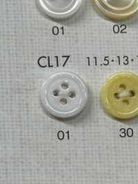 CL17 زر بلاستيكي لامع بأربعة ثقوب للقمصان والبلوزات[Buttons] DAIYA BUTTON صور إضافية
