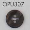 OPU307 زر بوليستر بأربع ثقوب بنقشة صدفة السلحفاة