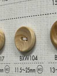 BXW104 زر من الخشب الطبيعي ذو فتحتين[أزرار] DAIYA BUTTON صور إضافية