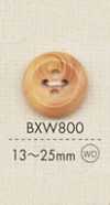 BXW800 زر من الخشب الطبيعي بأربعة ثقوب