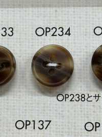 OP234 زر بوليستر بنمط قرن جاموس مطفي بأربع فتحات[أزرار] DAIYA BUTTON صور إضافية