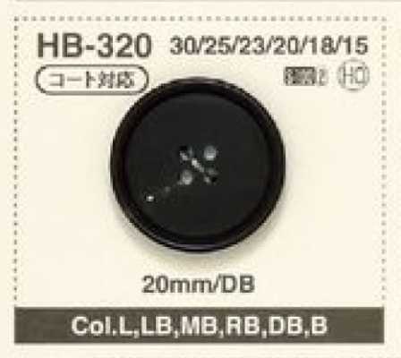 HB-320 زر قرن جاموس ماء طبيعي بأربع فتحات للمعاطف والسترات