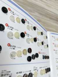 SE-2726 زر بوليستر بسيط بمظهر الصدف ذو 4 ثقوب للقمصان والبلوزات[Buttons] IRIS صور إضافية