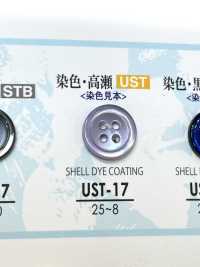 UST-17 مادة طبيعية من Takase Shell، قابلة للتلوين، زر بأربعة ثقوب[أزرار] IRIS صور إضافية