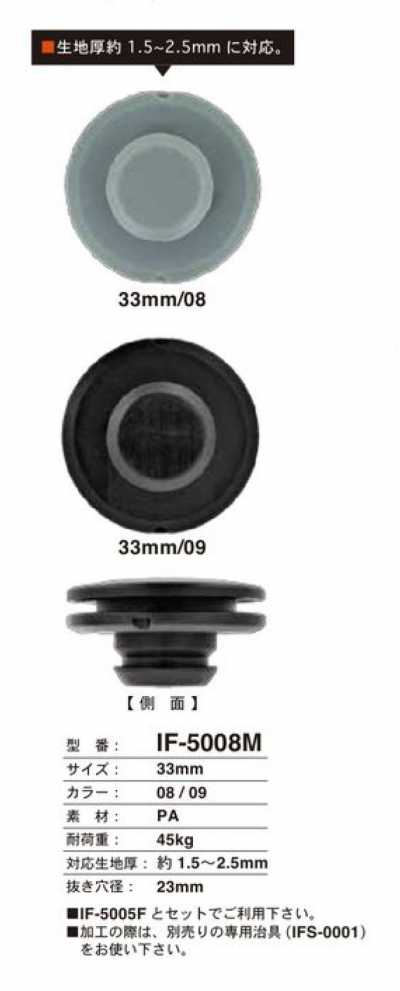 IF-5008M زر كبس ضاغط 33mm