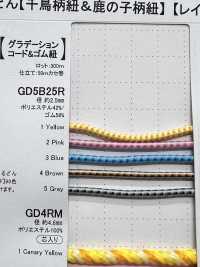 GD5-B25R حبل مطاطي متدرج 2.5MM[شريط مطاطي] كوردون صور إضافية