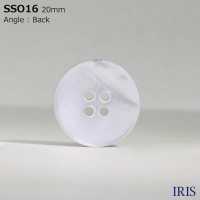 SSO16 زر لامع من الصدف الطبيعي بأربع ثقوب[أزرار] IRIS صور إضافية