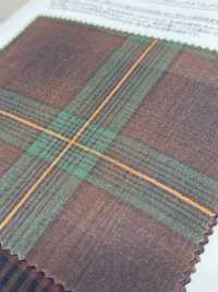 26089 لاون قطن عضوي مصبوغ بالخيوط خفيف بنقشة مربعات داكنة بتشطيب مغسول[Textile / Fabric] SUNWELL صور إضافية