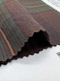 26089 لاون قطن عضوي مصبوغ بالخيوط خفيف بنقشة مربعات داكنة بتشطيب مغسول[Textile / Fabric] SUNWELL صور إضافية