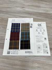 26198 قطن عضوي مصبوغ بالخيوط بتويل 60s مربعات صغيرة[Textile / Fabric] SUNWELL صور إضافية