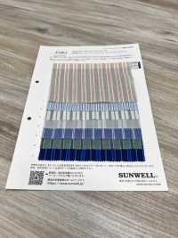 35463 قماش شيرينغ مخطط بحري من قطن عضوي مصبوغ بالخيوط 60s[نسيج / قماش] SUNWELL صور إضافية