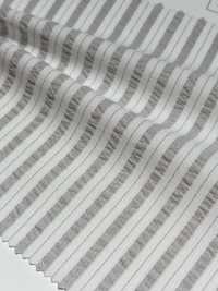 KKF8586-W-1 سييرسَكر مطاطي مخطط عريض العرض[نسيج / قماش] Uni Textile (Komon Kobo) صور إضافية