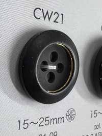 CW21 زر من راتنج البوليستر/مصبوب بأربعة ثقوب[أزرار] DAIYA BUTTON صور إضافية