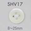 SHV17 زر صدفي بحافة وأربع ثقوب