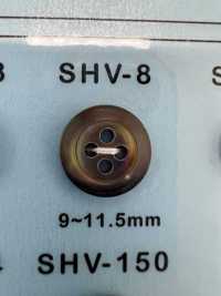 SHV8 زر صدفي ذو 4 ثقوب بحافة[أزرار] DAIYA BUTTON صور إضافية