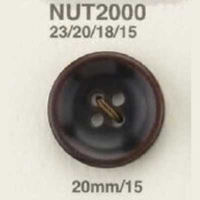 NUT2000 زر بأربع ثقوب من الجوز