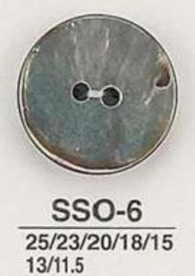 SSO6 زر صدف طبيعي لامع ذو فتحتين
