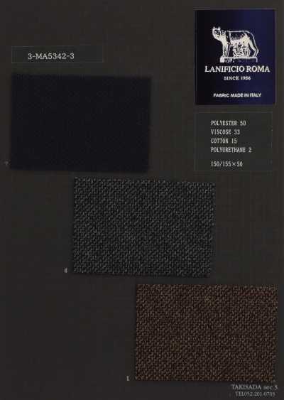 3-MA5342-3 ROMA جيرسي قطن مُعاد تدويره