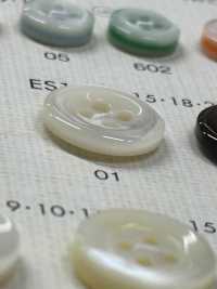 ES115 DAIYA BUTTONS زر بوليستر بتأثير الصدف على شكل طبق ذو 4 ثقوب[أزرار] DAIYA BUTTON صور إضافية