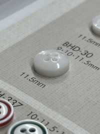 BHD30 DAIYA BUTTONS زر بوليستر بنمط الصدفة، بأربع فتحات، مقاوم للصدمات RIVER[أزرار] DAIYA BUTTON صور إضافية