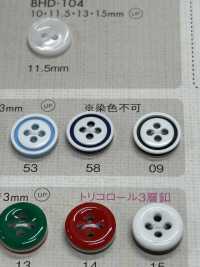 OPH337 DAIYA BUTTONS زر بوليستر بأربع فتحات مقاوم للصدمات[أزرار] DAIYA BUTTON صور إضافية