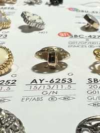 AY-6253 قاعدة حلقة مستطيلة من راتنج الإيبوكسي/راتنج ABS، زر لامع[أزرار] IRIS صور إضافية