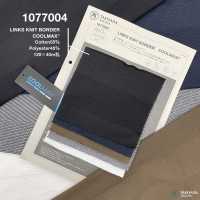 1077004 Links Knit COOLMAX شريط أفقي عريض[Textile / Fabric] Takisada صور إضافية