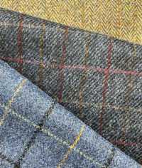 3-KM HARRIS Harris Tweed مربعات عظم السمكة بلون الشوفان[Textile / Fabric] Takisada صور إضافية