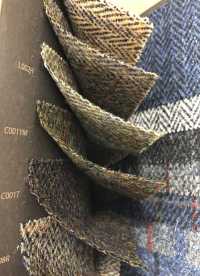 3-KM HARRIS Harris Tweed مربعات عظم السمكة بلون الشوفان[Textile / Fabric] Takisada صور إضافية