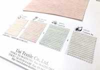 KYC438 D/1 بيكيه قطن عضوي بخطوط أفقية بصباغة نباتية[نسيج / قماش] Uni Textile (Komon Kobo) صور إضافية