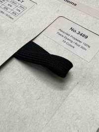 3489 حبل بوليستر معاد تدويره (نوع مسطح)[Ribbons, Tapes, And Cords] ROSE BRAND (Marushin) صور إضافية