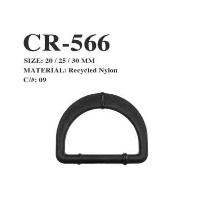 CR-566 fishing net recycled nylon D ring