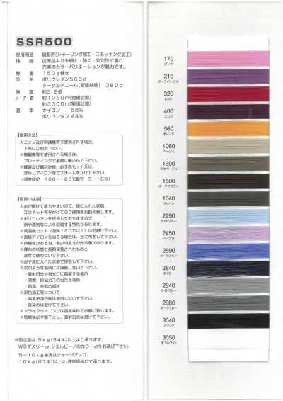 SSR500 شريط مطاطي للتجعيد، خيوط دقيقة