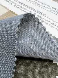 14333 قطن/كتان مصبوغ بالخيوط بنقشة مربعات كبيرة بتشطيب تجعيد عمودي[Textile / Fabric] SUNWELL صور إضافية