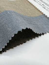 14333 قطن/كتان مصبوغ بالخيوط بنقشة مربعات كبيرة بتشطيب تجعيد عمودي[Textile / Fabric] SUNWELL صور إضافية