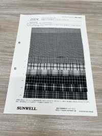 25374 قماش لاون مصبوغ بالغزل كومباكت 80s بنقشة مربعات أحادية اللون[Textile / Fabric] SUNWELL صور إضافية
