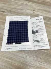 35424 غينغهام مُجعّد مصبوغ بالخيوط من قطن/ليف ليوسيل TENCEL™[نسيج / قماش] SUNWELL صور إضافية