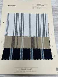 A-8082 مخطط قطني-كتاني[Textile / Fabric] Arinobe Shoten صور إضافية